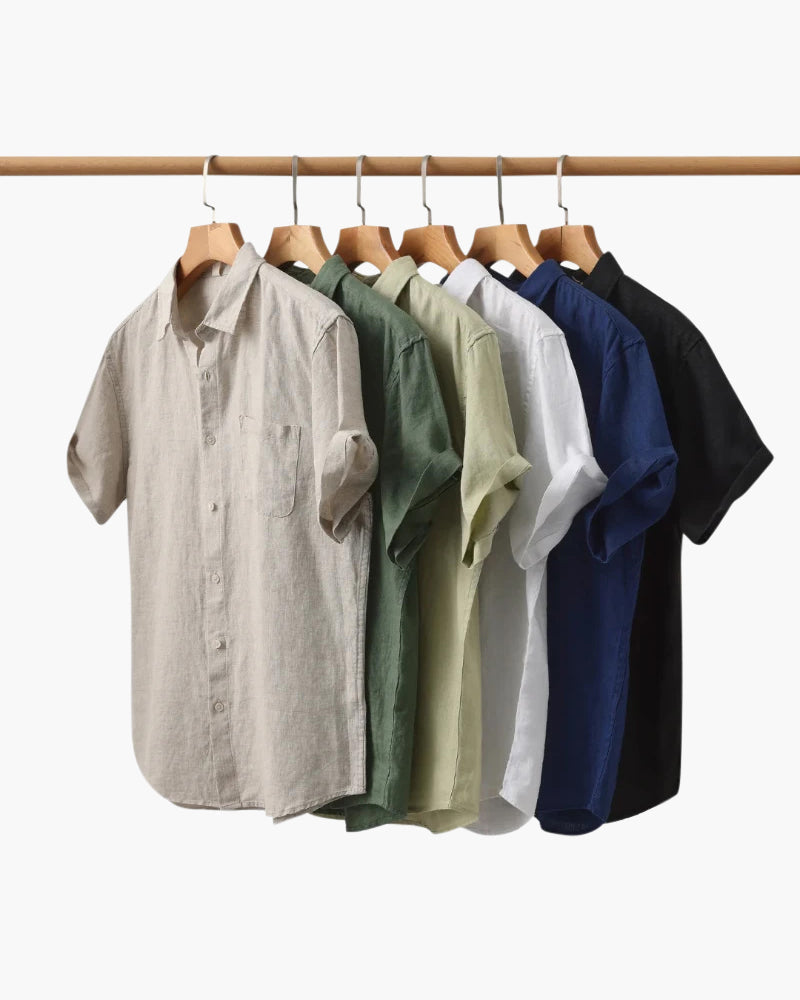 MAISON SHORT SLEEVE LINEN T-SHIRT
